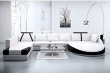 DINAN (A1122) CHAISE SUITE - CHOICE OF LEATHER AND ASSORTED COLOURS AVAILABLE