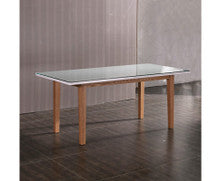 JAMIE DINING TABLE -1800(W) x 950(D) - WHITE ASH
