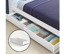 ARTISSA (SET OF 2) STORAGE TRUNDLE DRAWERS - WHITE