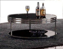 SARA ROUND COFFEE TABLE (WD-101) - 1000(DIA) -WHITE OR BLACK