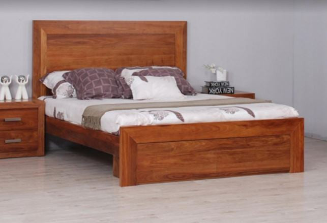 QUEEN MANDANI BED WITH STORAGE DRAWER - (MODEL-23-5-12-12-9-14-20-15-14) - AS PICTURED