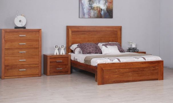 MANDANI KING 4 PIECE (TALLBOY) BEDROOM SUITE - (MODEL-23-5-12-12-9-14-20-15-14) - AS PICTURED