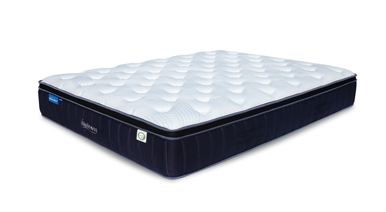 QUEEN WELLNESS EURO TOP POCKET SPRING MATTRESS WITH 360 FOAM BOX (IN A BOX) - MEDIUM