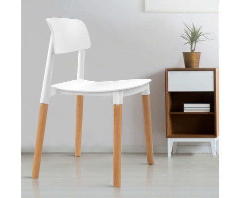 JANISON (SET OF 4) DINING CHAIR - WHITE