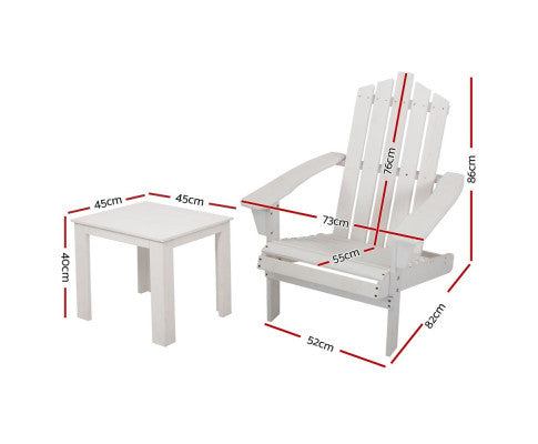 HADLEY OUTDOOR LOUNGE SETTING - WHITE