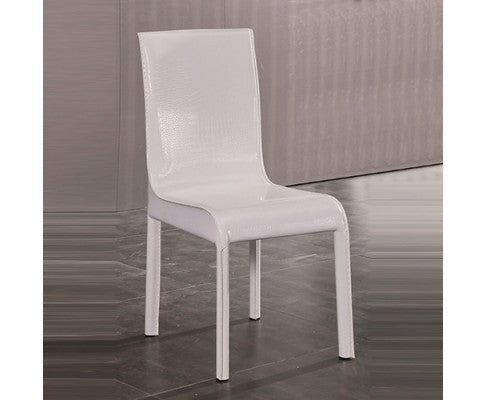 REINER (SET OF 2) LEATHERETTE DINING CHAIR - WHITE