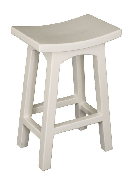 LATSON WOODEN BAR STOOL / KITCHEN BENCH (BR067WD) - SEAT: 670(H) - WHITE