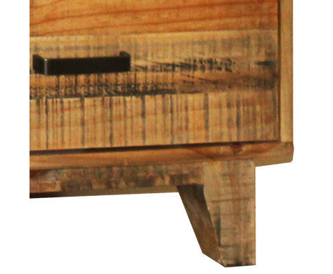 WOODVINCE SCANDINAVIAN SOLID TIMBER COFFEE TABLE WITH DRAWERS - (MODEL: 23-15-15-4-19-20-25-12-5) - 1200(H) X 980(W) -LIGHT BROWN