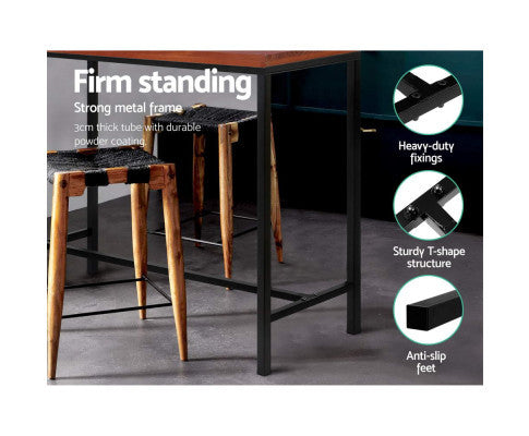 ARMELLE HIGH BAR TABLE - 1100(H) x 700(D) - WALNUT