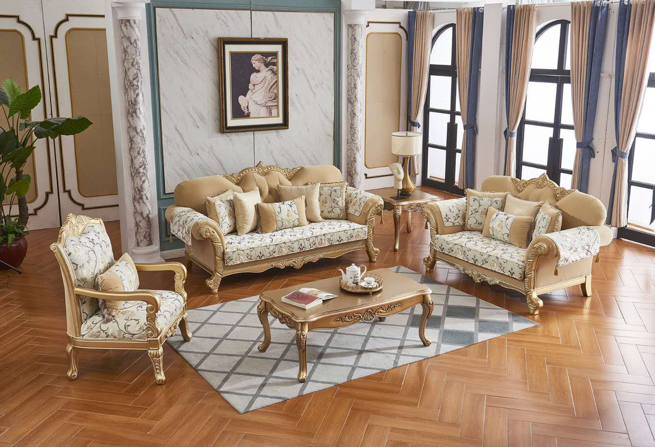 PHOENIX SOFA FABRIC LOUNGE SUITE 3+1+1 - AS PICTURED