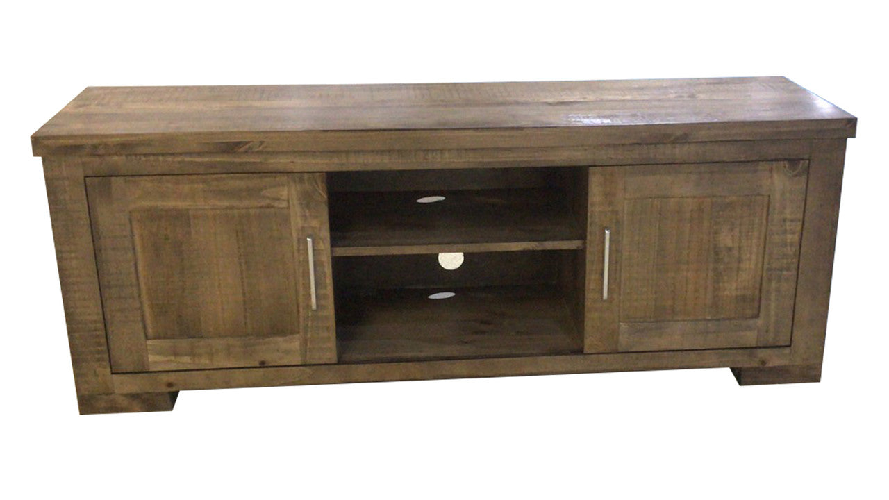 RUSTIC (AUSSIE MADE) 2 SLIDING DOOR TV UNIT (RTTV-2) - 550(H) x 1510(W) - ASSORTED COLOURS