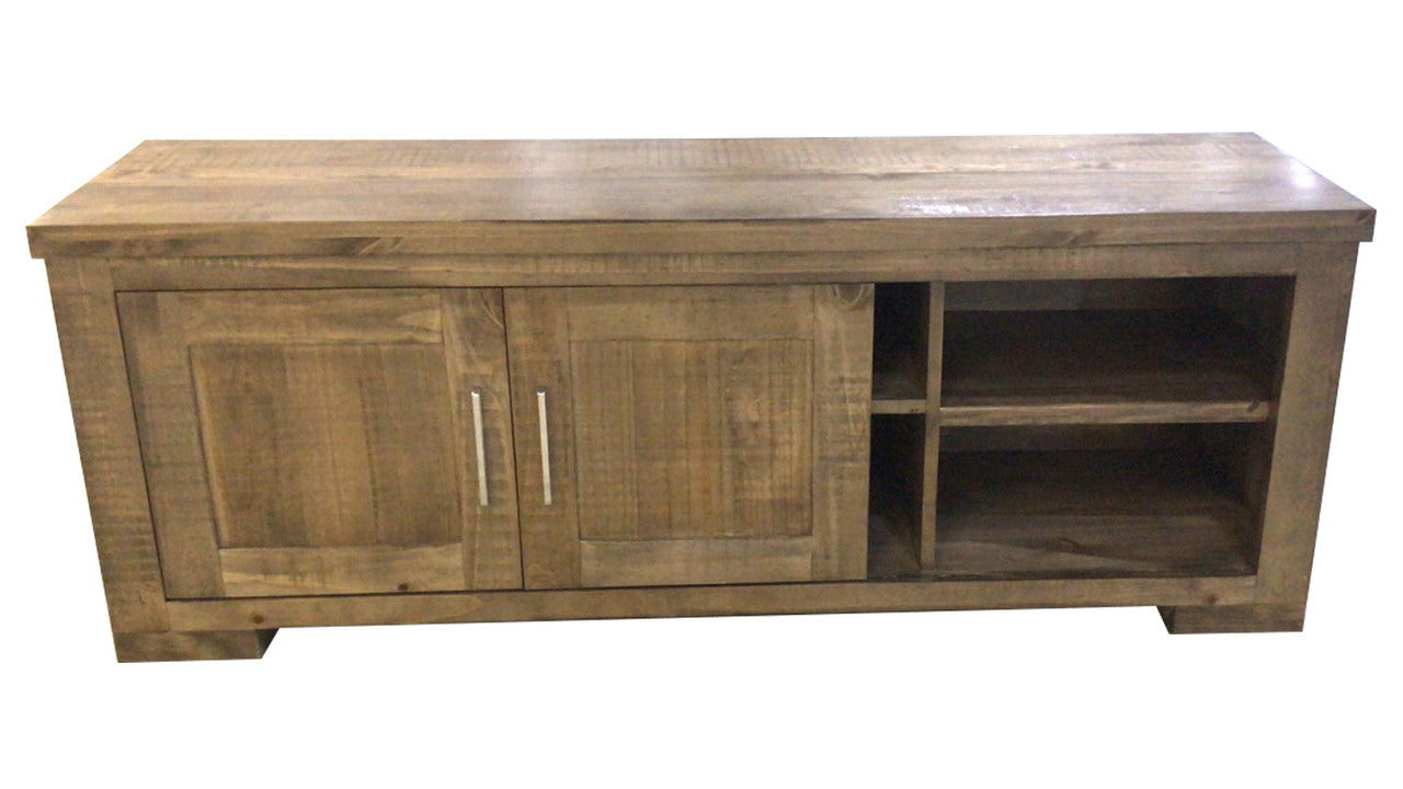 RUSTIC (AUSSIE MADE) 2 SLIDING DOOR TV UNIT (RTTV-2) - 550(H) x 1510(W) - ASSORTED COLOURS