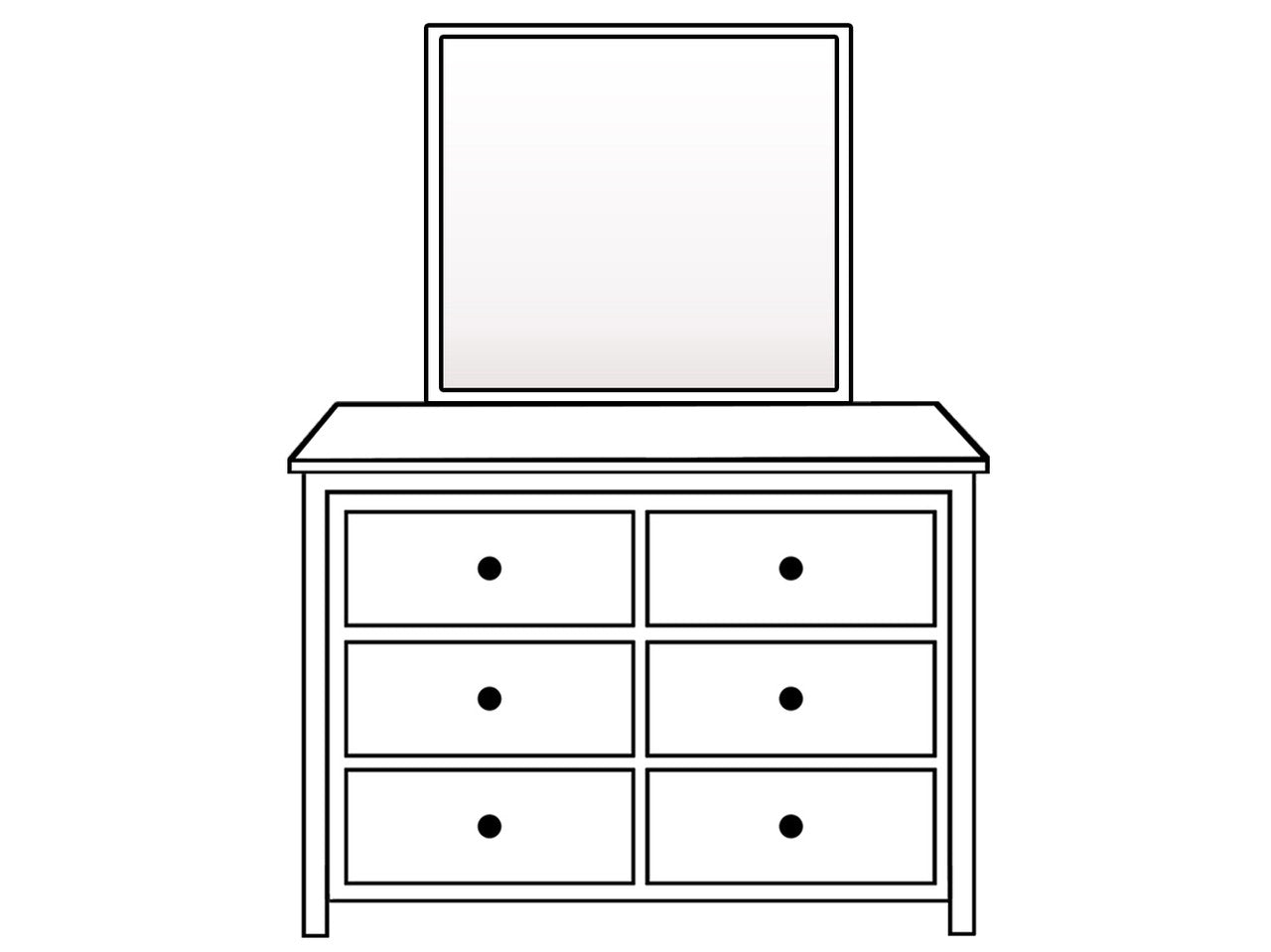 Martha (AUSSIE MADE) Double Or Queen 5 Piece (DRESSER) Bedroom Suite With Aria Case Goods - White