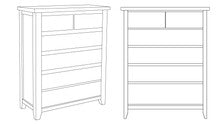 AMETHYST (AUSSIE MADE) 6 DRAWER TALLBOY - ASSORTED COLOURS