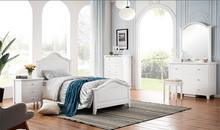 KING SINGLE HARMONY (LS-015) BED EXCLUDING UNDER BED TRUNDLE BED (MODEL 13-5-12-15-4-25) - IVORY WHITE