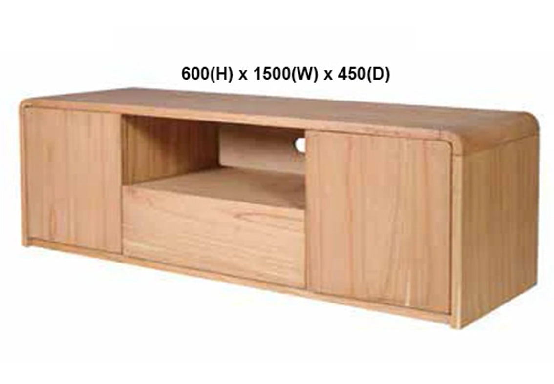 ANDRE (AUSSIE MADE) WITH 2 DOOR / 1 DRAWER TV UNIT COLLECTION - TASSIE OAK COMBINATION - ASSORTED STAINED COLOURS - STARTING FROM $1299