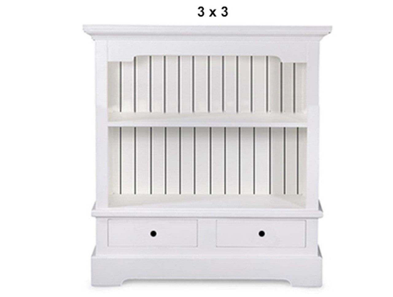 WILLIAMSON (AUSSIE MADE) LOWLINE BOOKCASE WITH 2 DRAWERS COLLECTION - ASSORTED PAINTED COLOURS - STARTING FROM $799