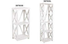 X-STYLE CROSSED BOOKCASE - WHITE - STARTING FROM $349