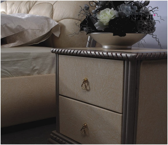 JOSHUA KING 3 PIECE BEDSIDE BEDROOM SUITE WITH (#94 BEDSIDES) - LEATHERETTE - ASSORTED COLOURS