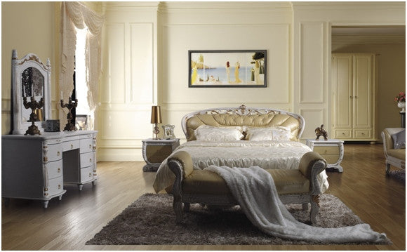 QUEEN CAMERON LEATHERETTE BED (A8122) - ASSORTED COLOURS