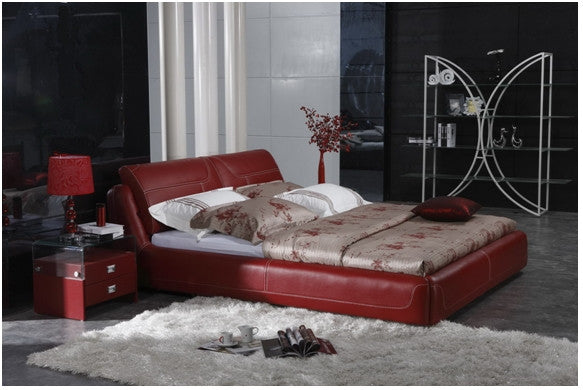 BEAUFORT KING 3 PIECE BEDSIDE BEDROOM SUITE - LEATHERETTE - ASSORTED COLOURS (WITH OPTIONAL UPGRADE FOR GAS LIFT UNDERBED STORAGE)