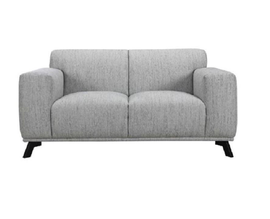 MONDO 3 SEATER FABRIC SOFA - NATURAL / BLACK