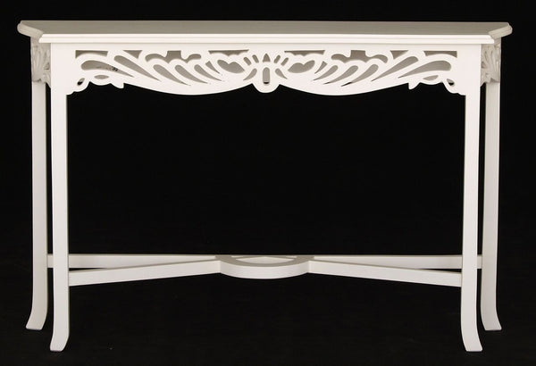 QUEEN ANN CONSOLE TABLE (ST-000CV) - 760(H) x 1200(W) - WHITE