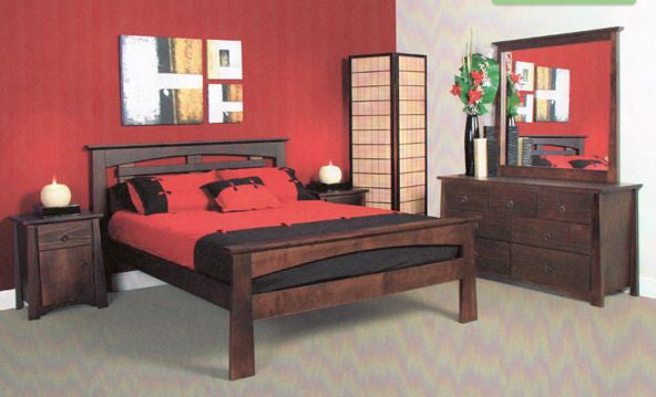 SINGLE OR KING SINGLE TOKYO 4 PIECE BEDROOM SUITE - BLACK