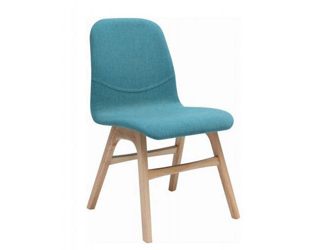 AVA  FABRIC   DINING CHAIR  -  EMERALD