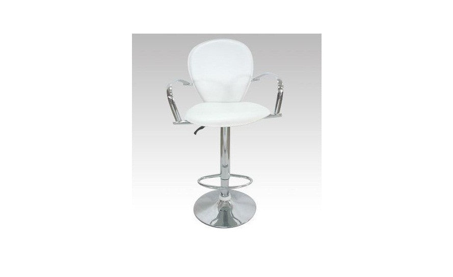 KOTEX (VIC-HS9042) BAR STOOL WITH GAS LIFT - SEAT: 950.5 - 1170(H) - WHITE