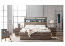 SINGLE ROGAN BED WITH FRONT GAS LIFT (NO END DRAWER) (MODEL:LS 718 S) - MOCHA OAK