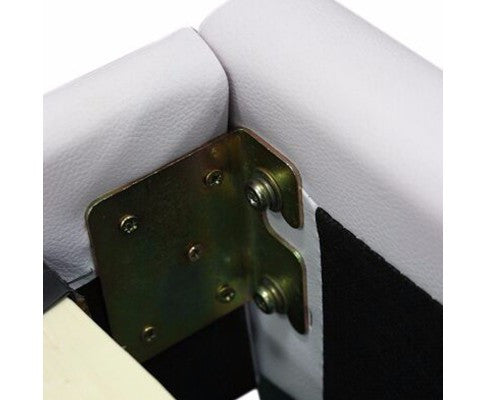 QUEEN MONDEO LEATHERETTE BED - WHITE