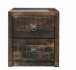 ASIDA 2 DRAWER BEDSIDE (AUSSIE MADE) - TASSIE OAK COMBINATION - ASSORTED COLOURS