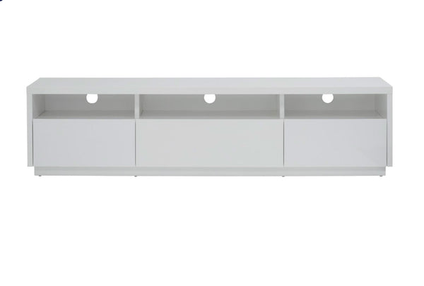 BELGIUM TV STAND WITH 3 SHELVES / 3 DRAWERS - WHITE