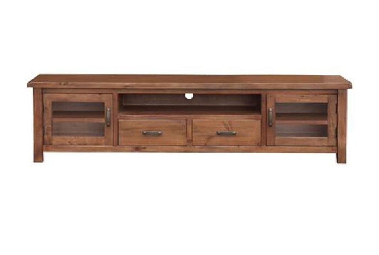 JAYDEN (3741) TV UNIT WITH 2 DOOR / 2 DRAWER - 520(H) x 2000(W) - (MODEL:7-5-15-18-7-9-1) - NUTMEG