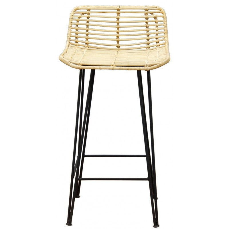 RATAN (BR070-RTA) BARSTOOL - SEAT: 880(H) - NATURAL TEAK