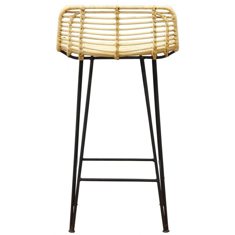 RATAN (BR070-RTA) BARSTOOL - SEAT: 880(H) - NATURAL TEAK