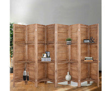 STINROM ROOM DIVIDER PRIVACY SCREEN FOLDABLE 8 PARTITION STAND - BROWN