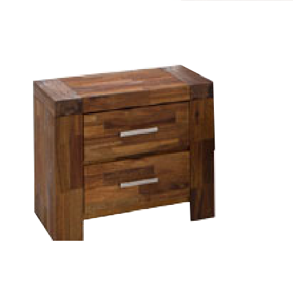ADRIAN KING 3 PIECE (BEDSIDE) BEDROOM SUITE WITH PHILLIPE CASE GOODS - (MODEL:BR580K)- JAVA RUSTIC