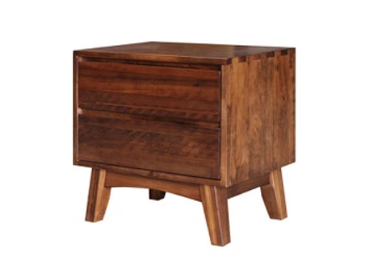 EUREKA KING 4 PIECE (TALLBOY) (WITH 9 DRAWER) BEDROOM SUITE (MODEL-16-9-14-14-1-3-12-5 ) - HAZELNUT