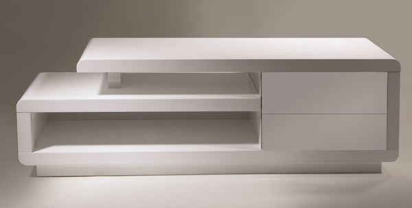 CENTRAL TV STAND - WHITE
