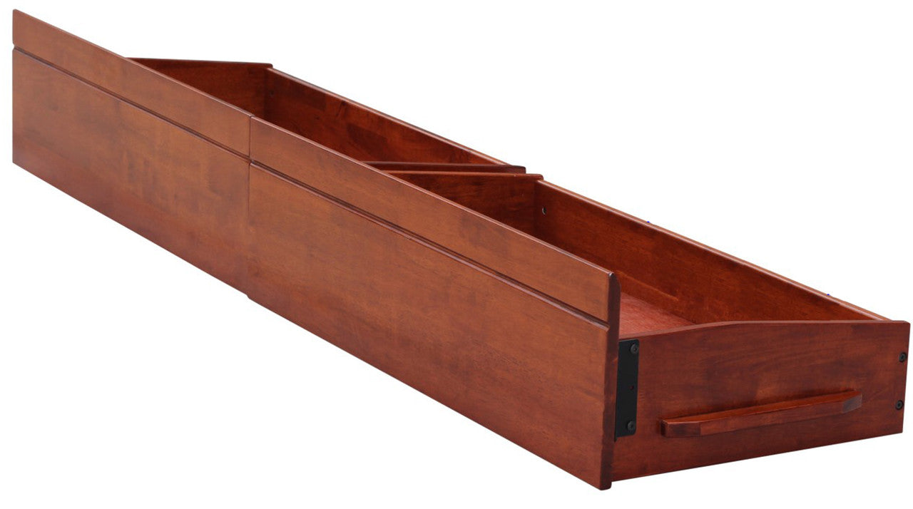 SINGLE COSMOS UNDERBED STORAGE DRAWERS ONLY SET OF 2 - WHITE OR ANTIQUE OAK