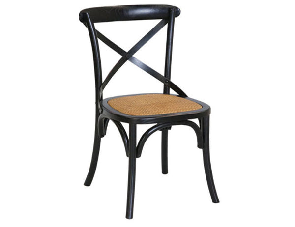 CROSSBACK CHAIR - BLACK
