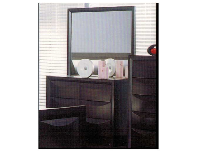 EVITA DOUBLE OR QUEEN 5 PIECE (DRESSER) BEDROOM SUITE WITH STORAGE DRAWERS - WALNUT