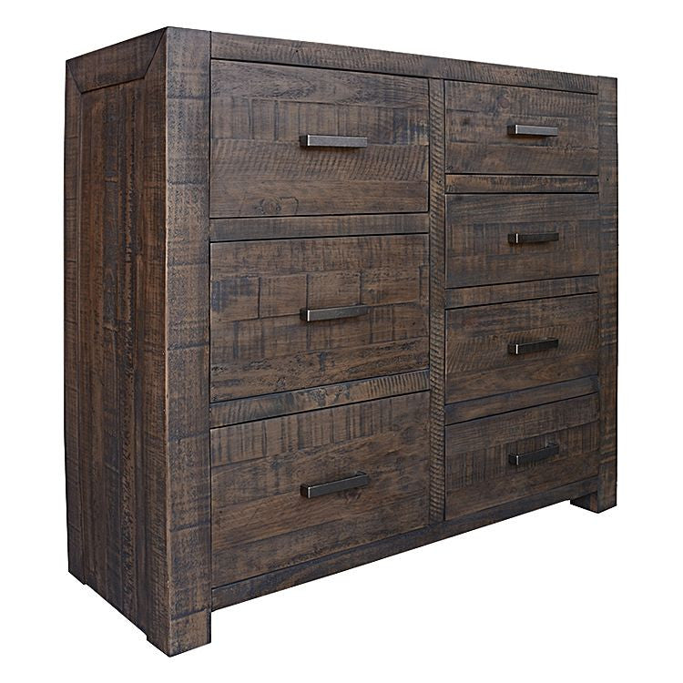 MUNICH KING 4 PIECE (TALLBOY) BEDROOM SUITE WITH UNDER BED STORAGE - GREY STONE
