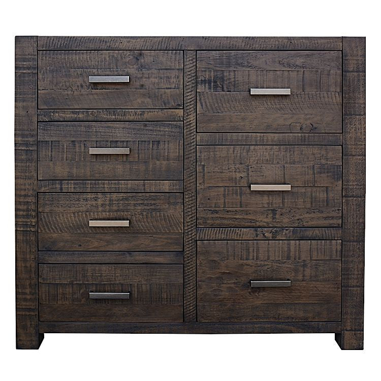 MUNICH KING 4 PIECE (TALLBOY) BEDROOM SUITE WITH UNDER BED STORAGE - GREY STONE
