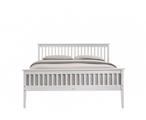 QUEEN JUSTINE BED - WHITE