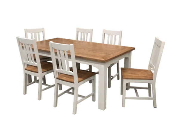 DALEYZA DINING TABLE ONLY - 1800(W) x 1000(D) - TWO TONE