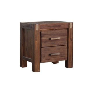 ENDLICHERI KING 4 PIECE (TALLBOY) BEDROOM SUITE - OAK / CHOCOLATE