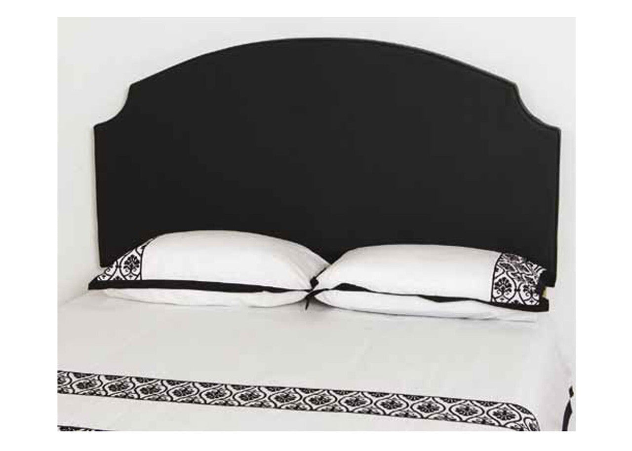 GLENBROOK KING SINGLE LEATHERETTE BEDHEAD - BLACK